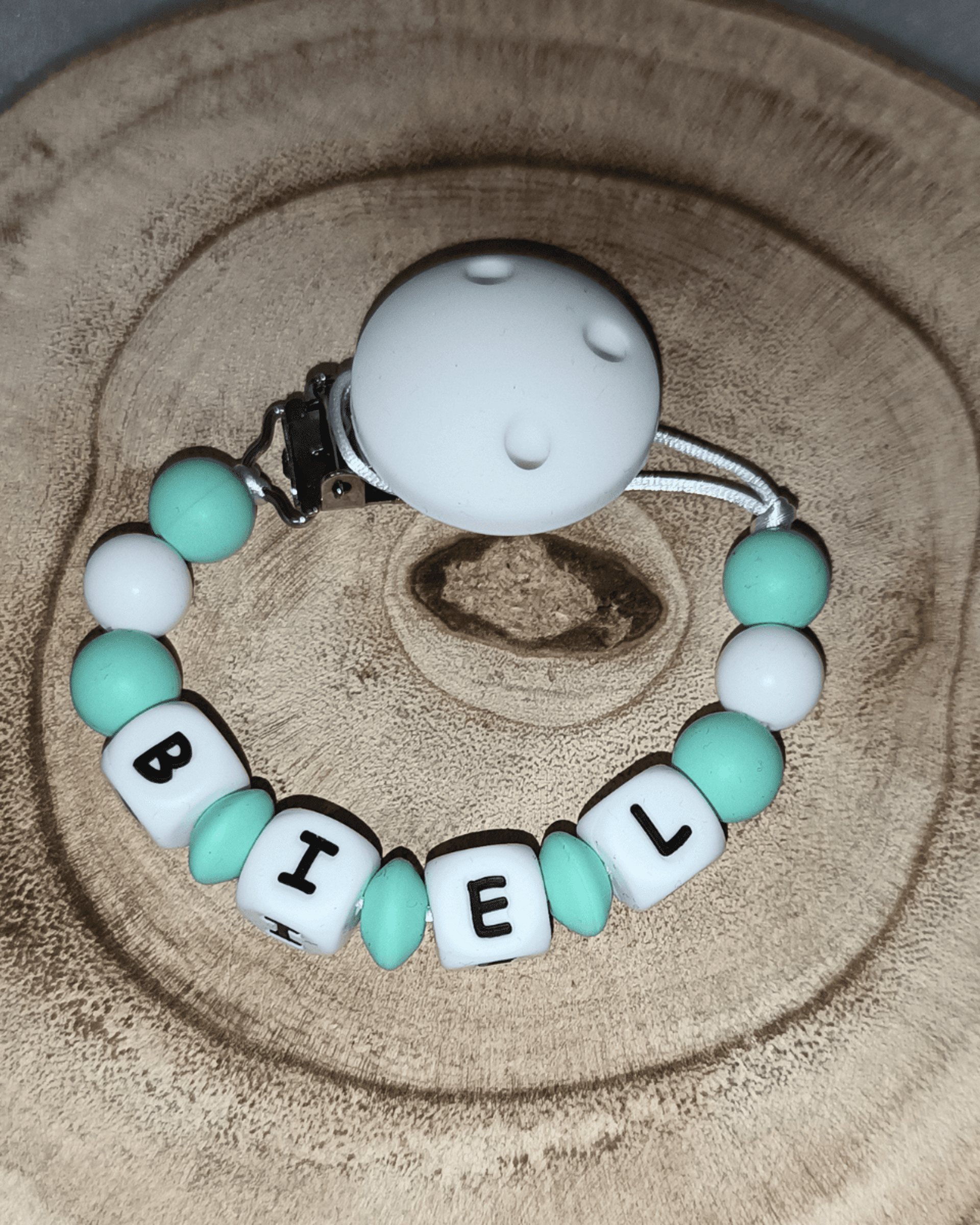 Chupetero - Menta y blanco - 2