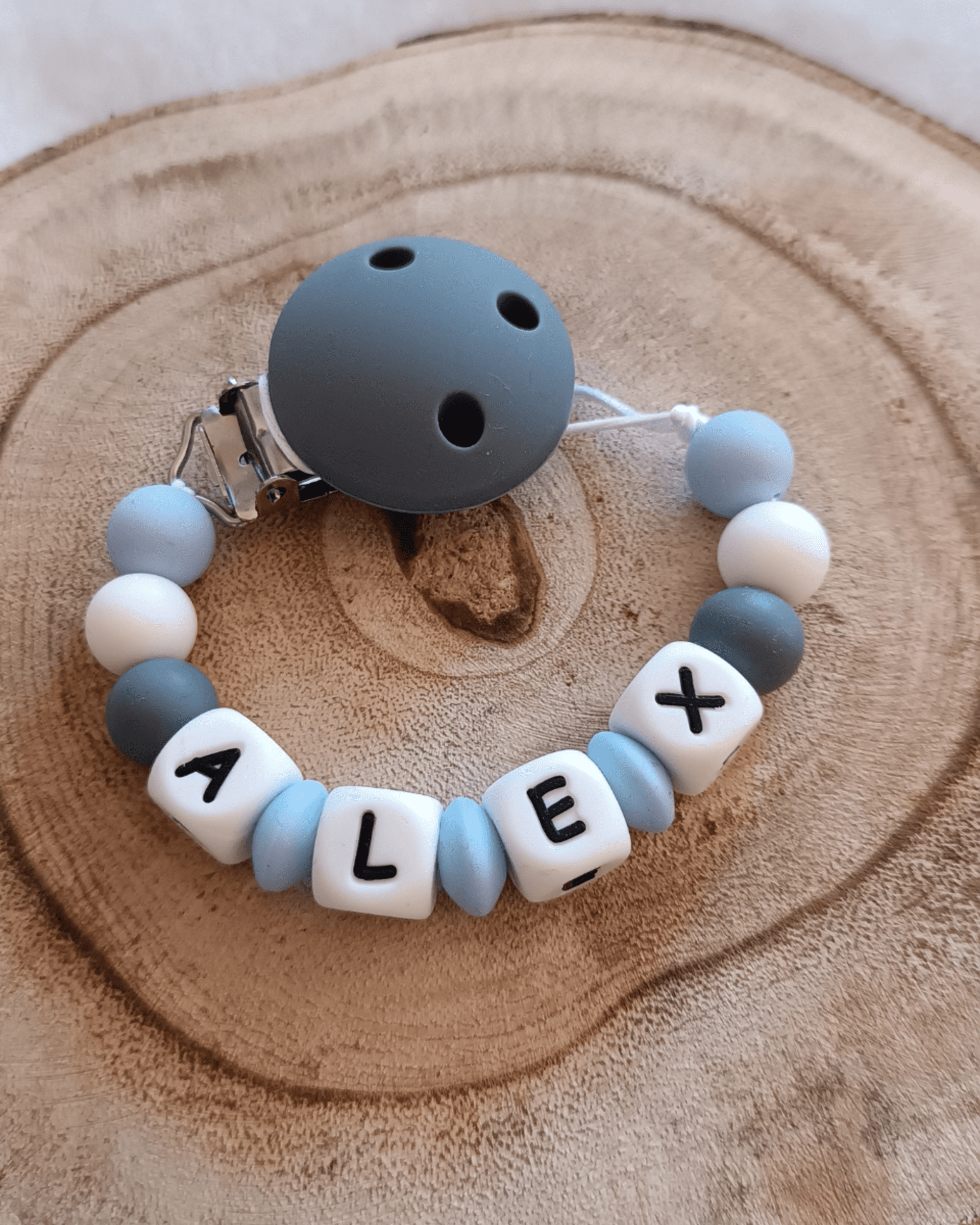 Chupetero - Azul cielo y gris - 2