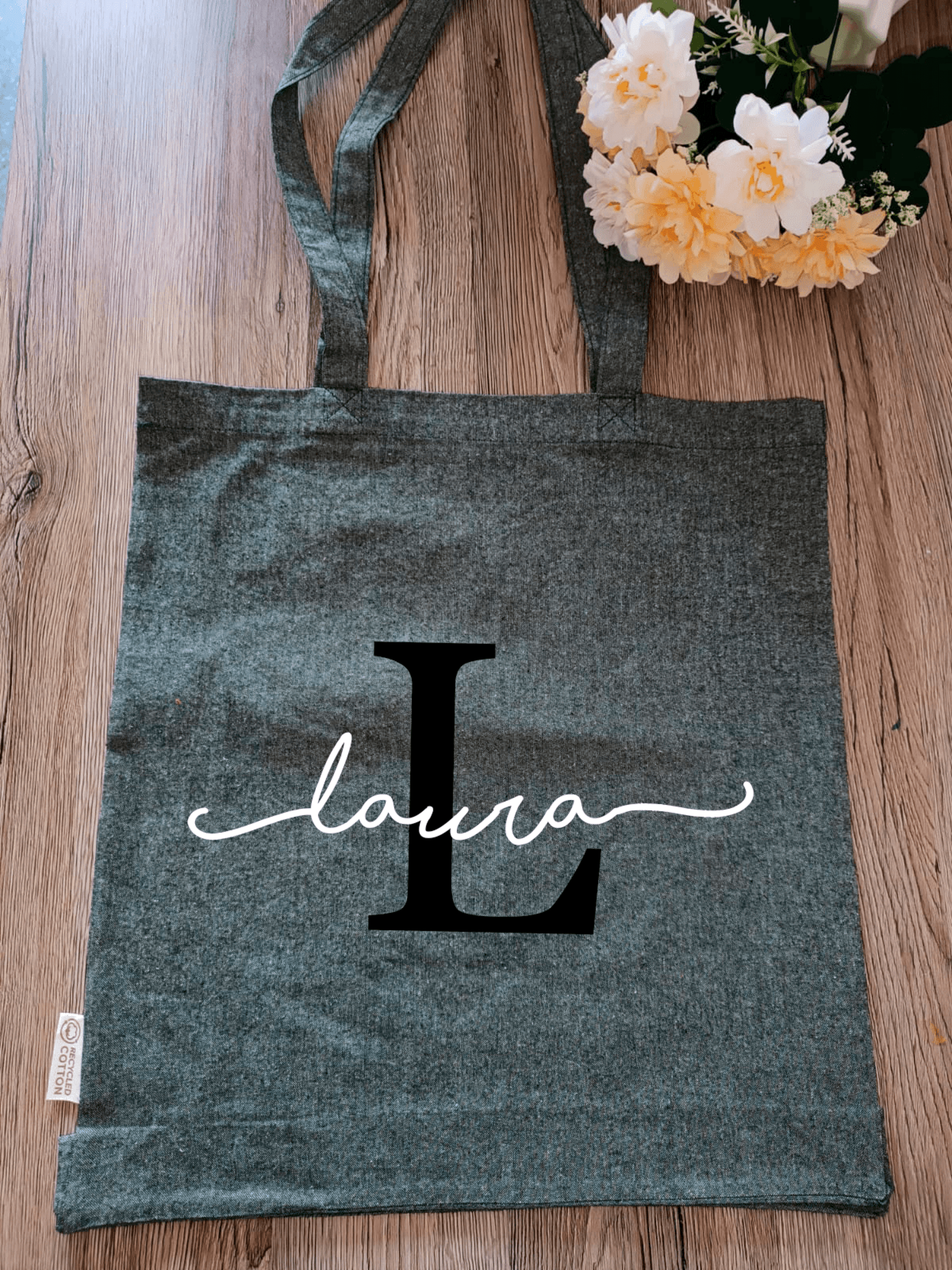 Tote bag "Inicial y nombre" - 4