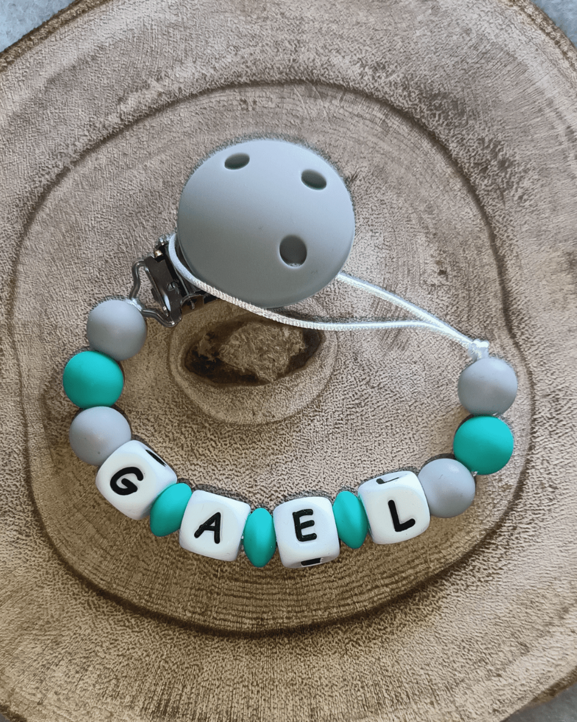 Chupetero - Azul verde y gris - 2